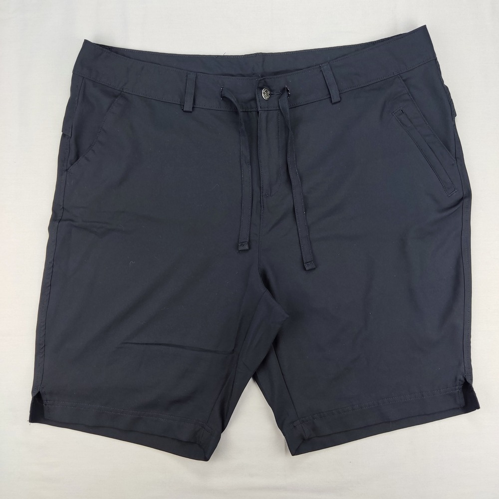 Magellan Outdoors Shorts Mens XXL Black Performance Hiking Fishing Drawstring 9"